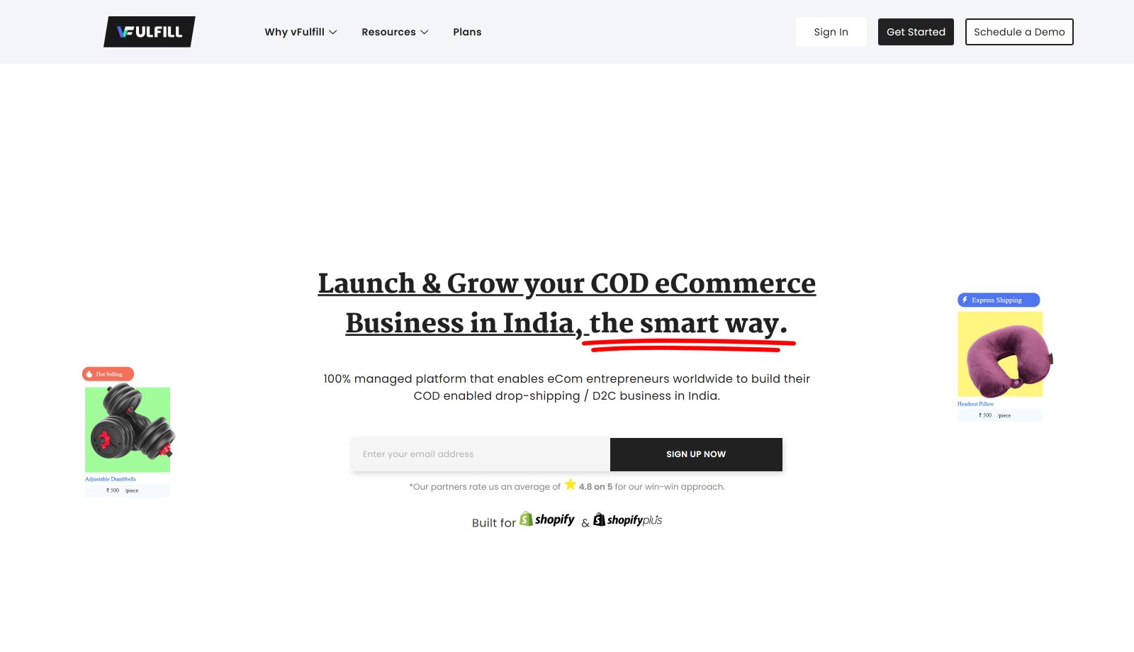 vFulfill — COD e-commerce fulfilment platform for India (vfulfill.io)